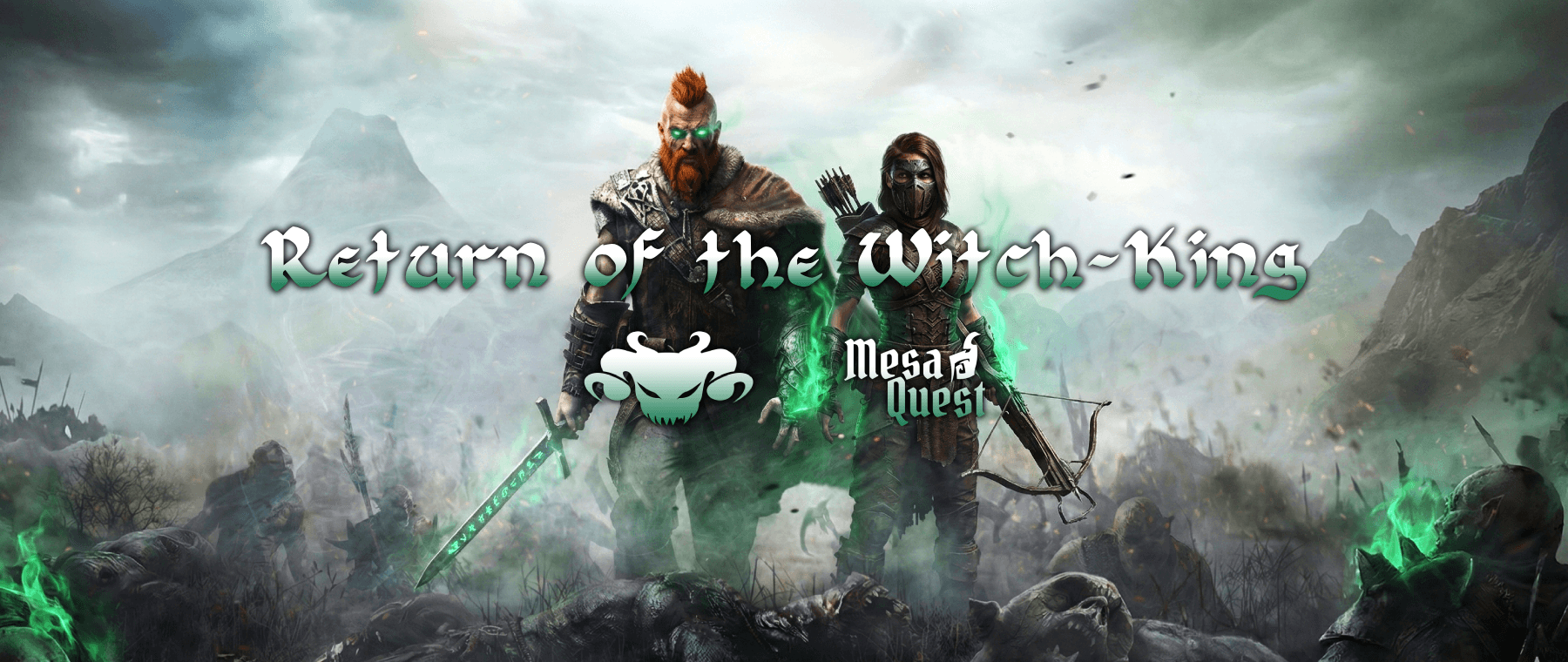 Banner da mesa de RPG: Return of the Witch-King