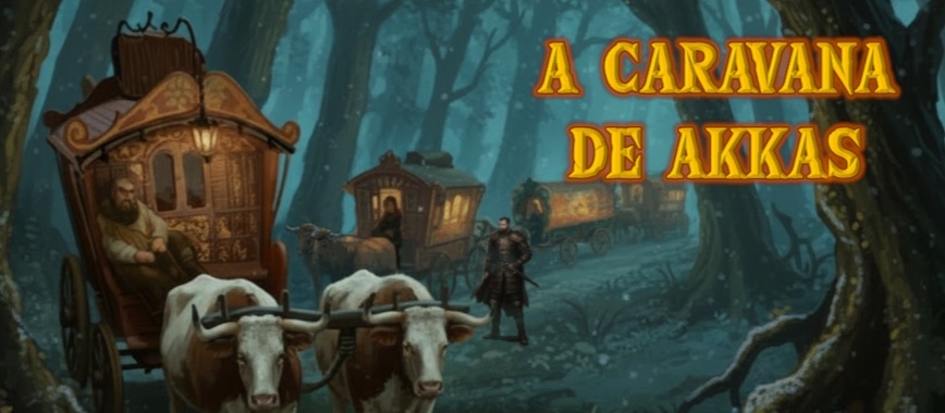 Banner da mesa de RPG: A Caravana de Akkas