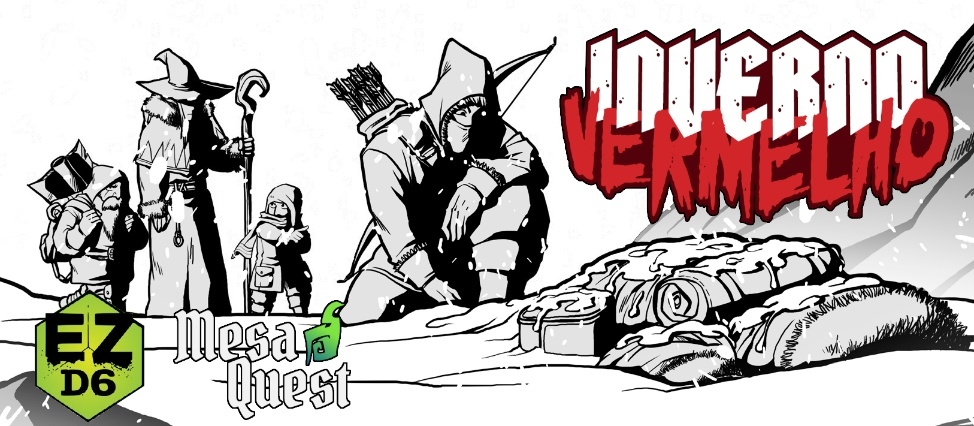 Banner da mesa de RPG: Inverno Vermelho