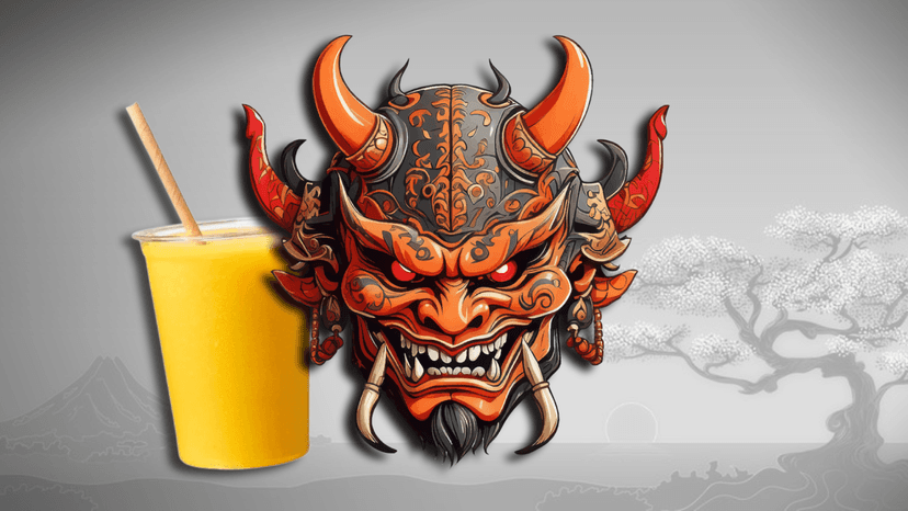 Banner da mesa de RPG: Lâminas e Suco de Laranja