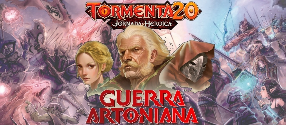 Banner da mesa de RPG: Jornada Heroica: Guerra Artoniana
