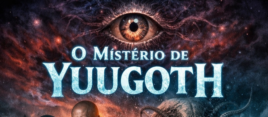 Banner da mesa de RPG: O mistério de Yuugoth