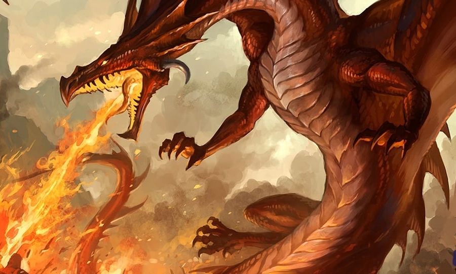 Banner da mesa de RPG: O julgamento do Dragão