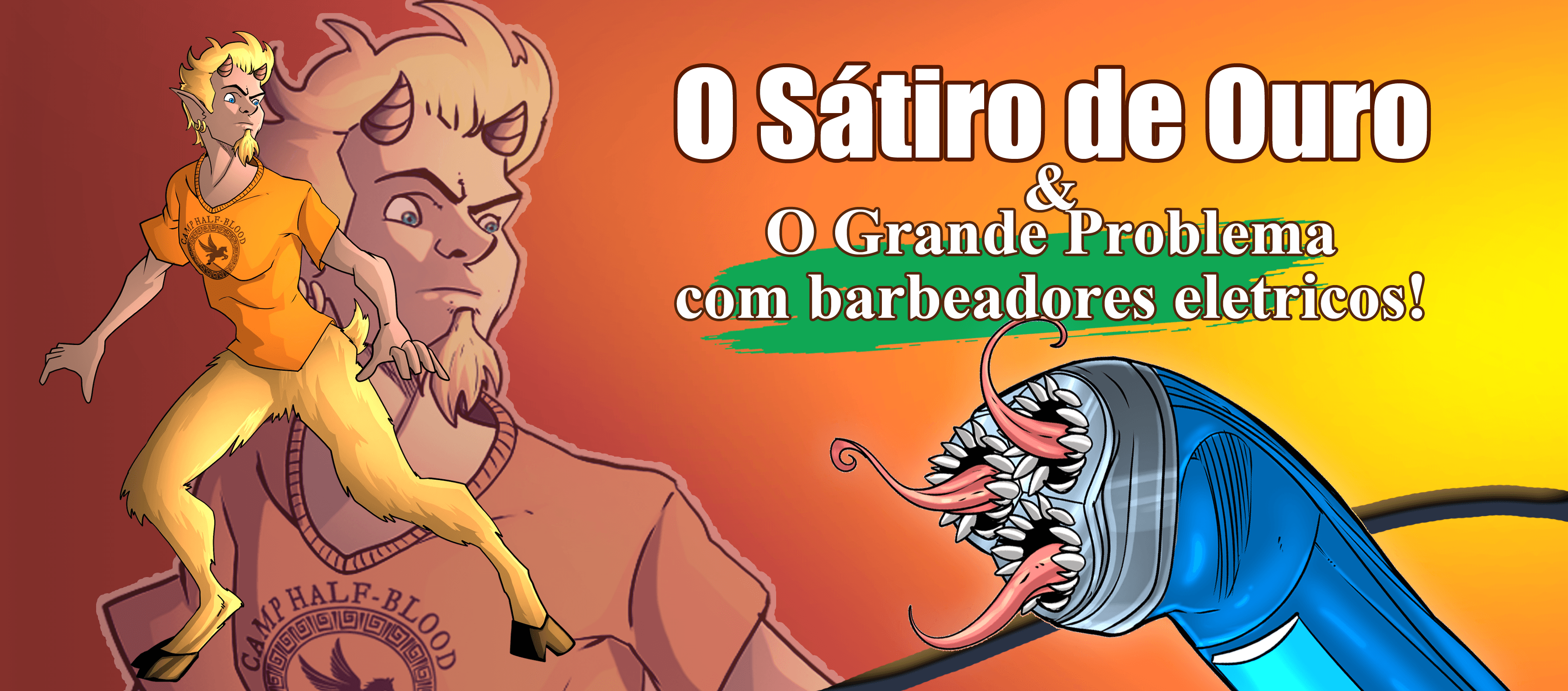 o sátiro de ouro e o grande problema com barbeadores eletricos!