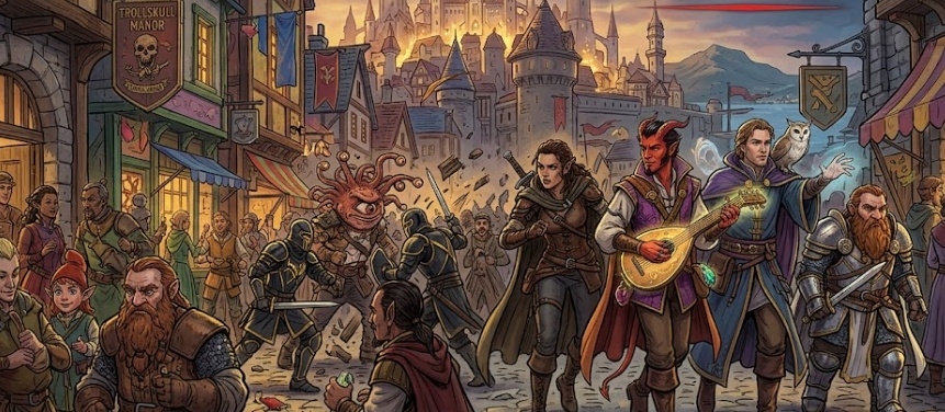 Banner da mesa de RPG: Waterdeep: Dragon Heist