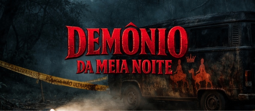 Banner da mesa de RPG: O Demônio da Meia-Noite