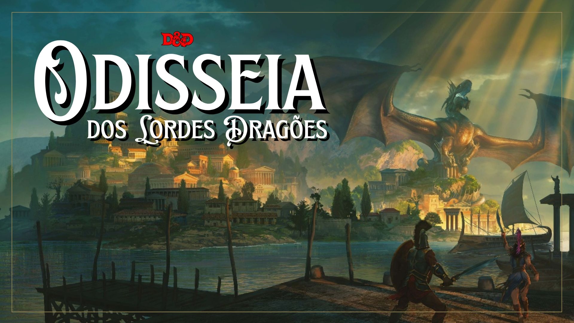 Banner da mesa de RPG: Odisseia dos Lordes Dragões